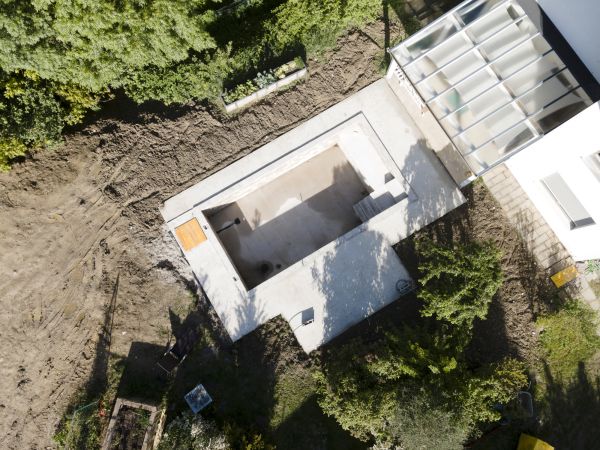 Pool Area Grading in Abilene